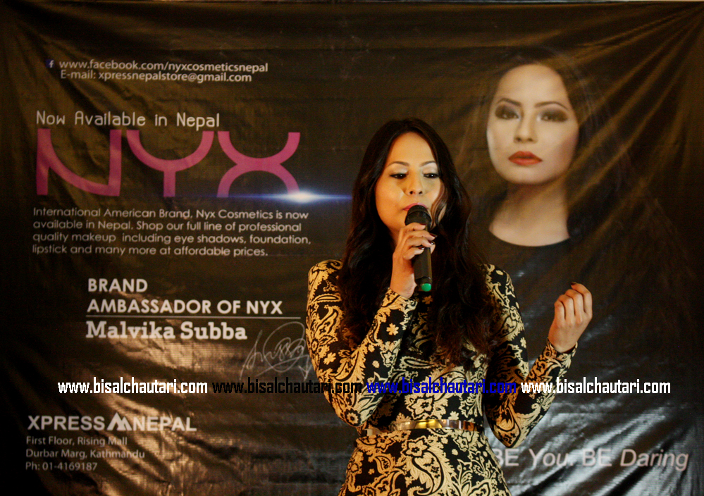 MalVika Subba brand ambassador NYX cosmetics in nepal  (1)
