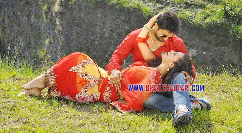 Jivan Luitel and Neeta Dhungana With regard to Dhoon movie